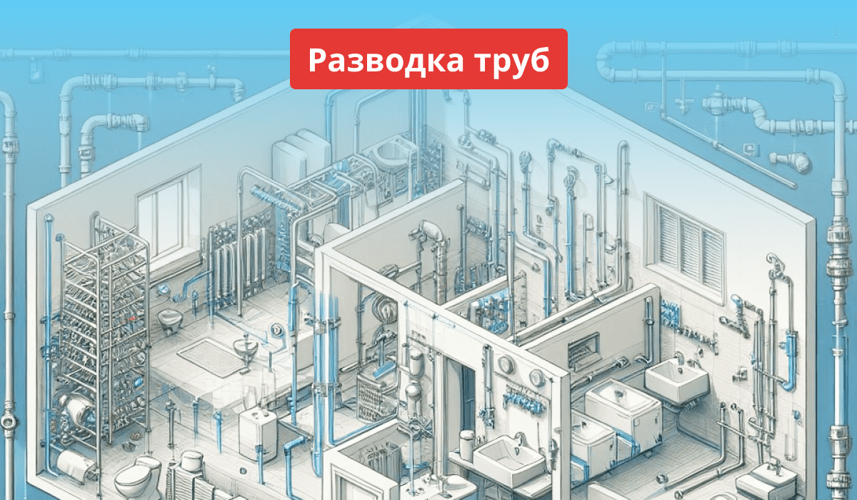 Полезная информация о разводке водопроводных труб и сантехнического оборудования
