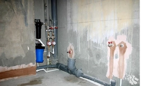 Водопровод и фильтр 