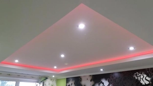 Монтаж потолка из гипсокартона