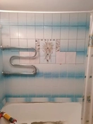 Начала плитка отходить и некоторая лопнула. Пришлось в центре "Пано" собирать из того что осталось у заказчика.