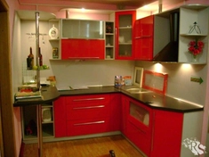 Изготовление кухни с барной стойкой