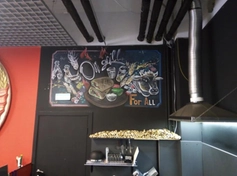 On Grill, Роспись, Акрил под эффект мела