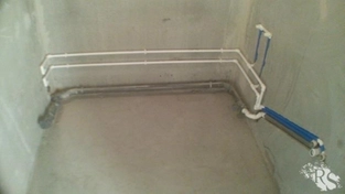 Водопровод и канализация на ванну и умывальник 