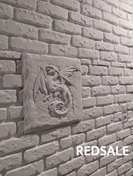 Декоративное панно в сочетании с декоративным камнем