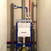 Установка инсталляции унитаза 1