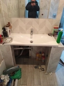 Установка раковины