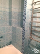 Облицовка плиткой короба из гипсокартона в ванной комнате