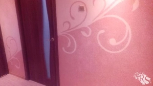 Роспись жидкими обоями