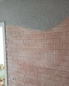 Жидкие обои с клинкерным кирпичом, покрыт мультидекором