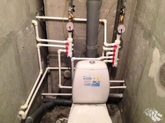 Разводка водопровода и полотенцесушителя 