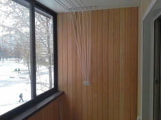 Отделка балкона вагонкой