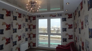 Натяжной потолок из гипсокартона