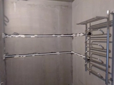 Установка полотенцесушителя