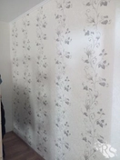 Поклейка метровых обоев с рисунком