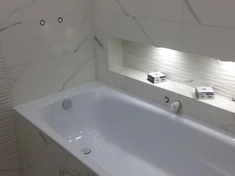 Установка ванны