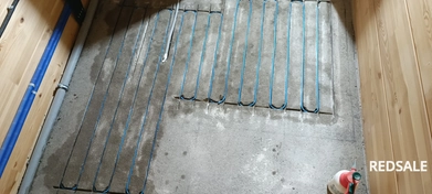 Монтаж электрического теплого пола в с/у.