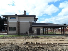 Фасадные работы при строительстве коттеджа. 