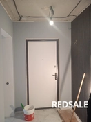 Выравнивание стен по маяка,шпаклевание, 
 оклейка  флезелиновыми обоями