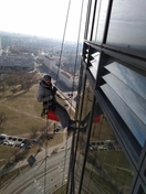 Сезонная мойка остекления на ЖК Парус