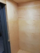 Большой лифт. Вид налево. Использовал: фанера, клей. Процесс: измерение, нарезка, склейка.