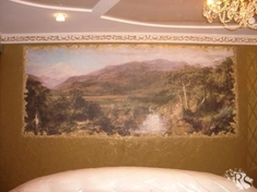 Роспись стены, фреска-картина