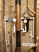 Установка фильтров для горячей и холодной воды в труднодоступном месте