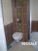 Ванна и туалет под ключ в новостройке, пол керамогранит.