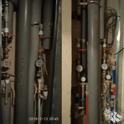 Добавлены обратные клапаны, фильтра, краны на полотенцесушитель