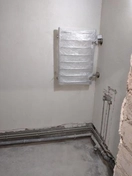 Установка полотенцесушителя и разводка труб