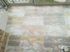 Укладка плитки на пол лоджии