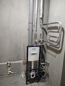 Установка полотенцесушителя