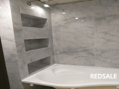 Штукатурные работы.
Разводка труб водопровода и канализации. 
Укладка плитки. 
Установка посуды. .