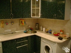 Монтаж столешницы под стиральную машину