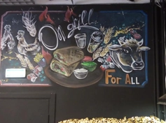 Роспись стен в кафе